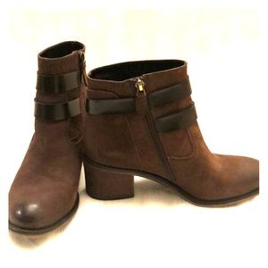 Franco Sarto A-LINDEN2 Brown Nubuck Boots